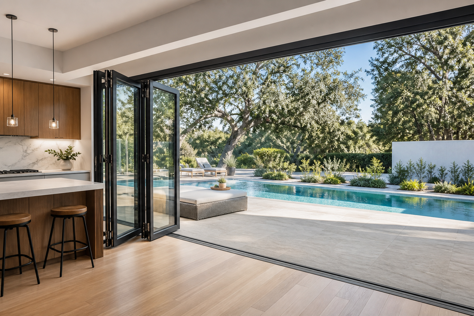 VLX 100 Bifold / Folding Door in North Palm Beach, FL | Sightline Windows & Doors North Palm Beach - detail 4
